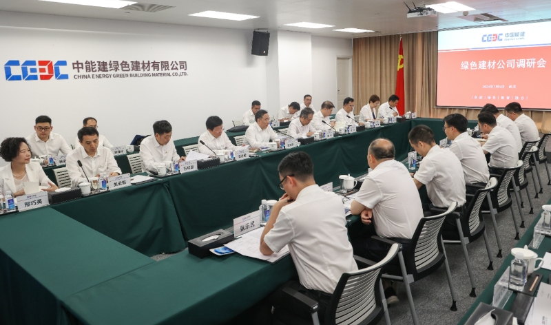 中國能建黨委書記、董事長宋海良到綠色建材公