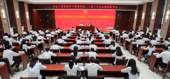 水電三局黨委召開學習貫徹黨的二十屆三中全會