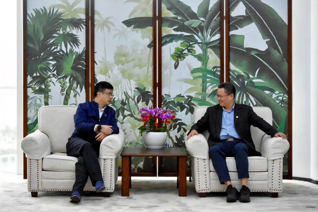 國電投海南公司黨委副書記、總經(jīng)理劉波濤拜訪大唐海南公司黨委書記、董事長王俊啟