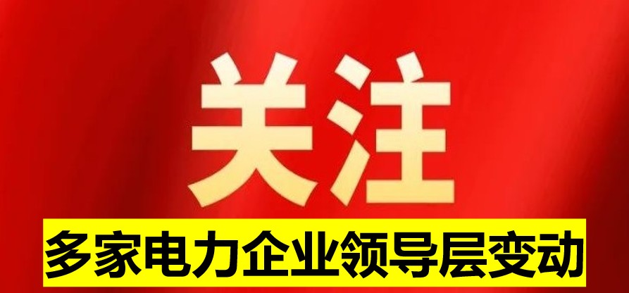 多家電力企業(yè)領(lǐng)導層變動
